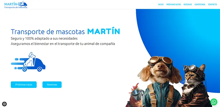 Transporte de mascotas Martín